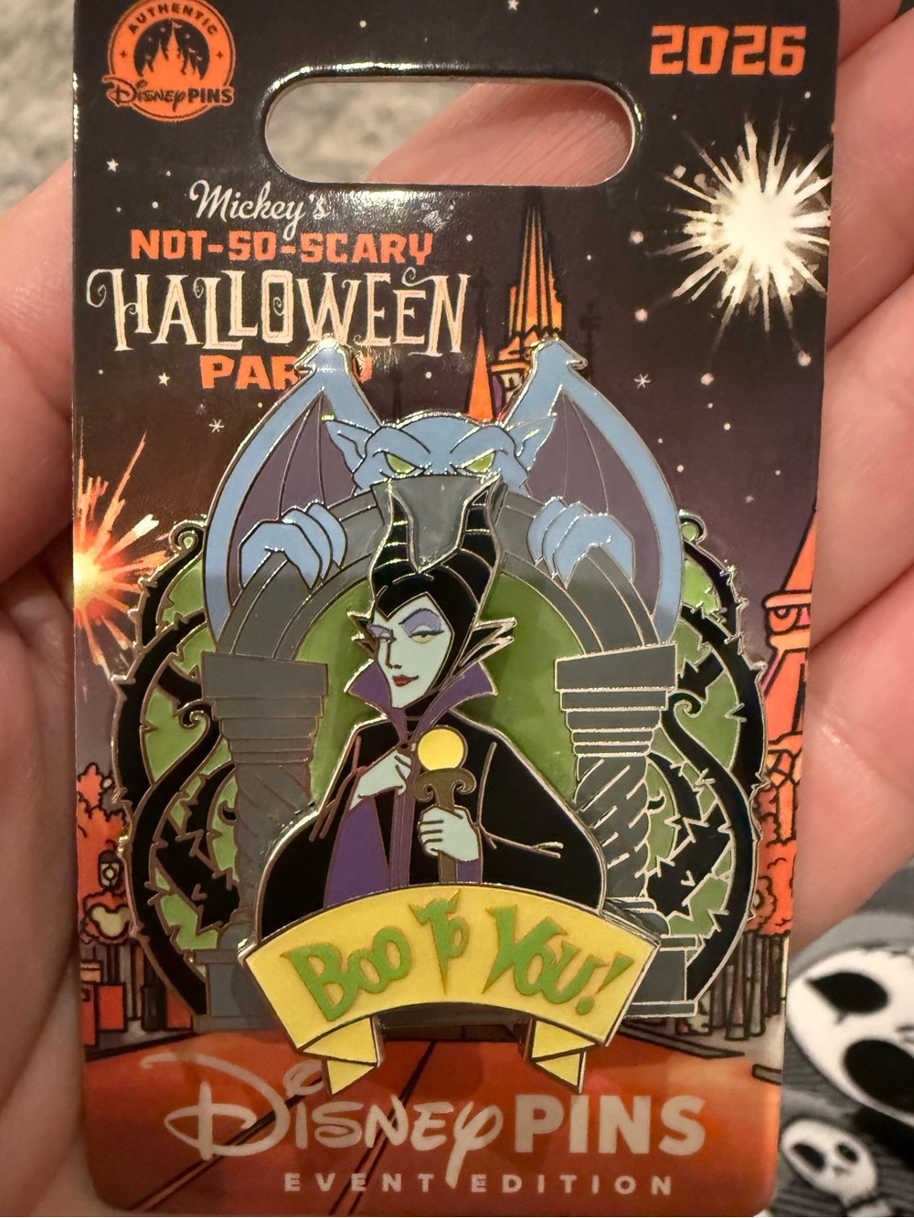 Mickeys not so scary halloween 2026 Disney Maleficent pin